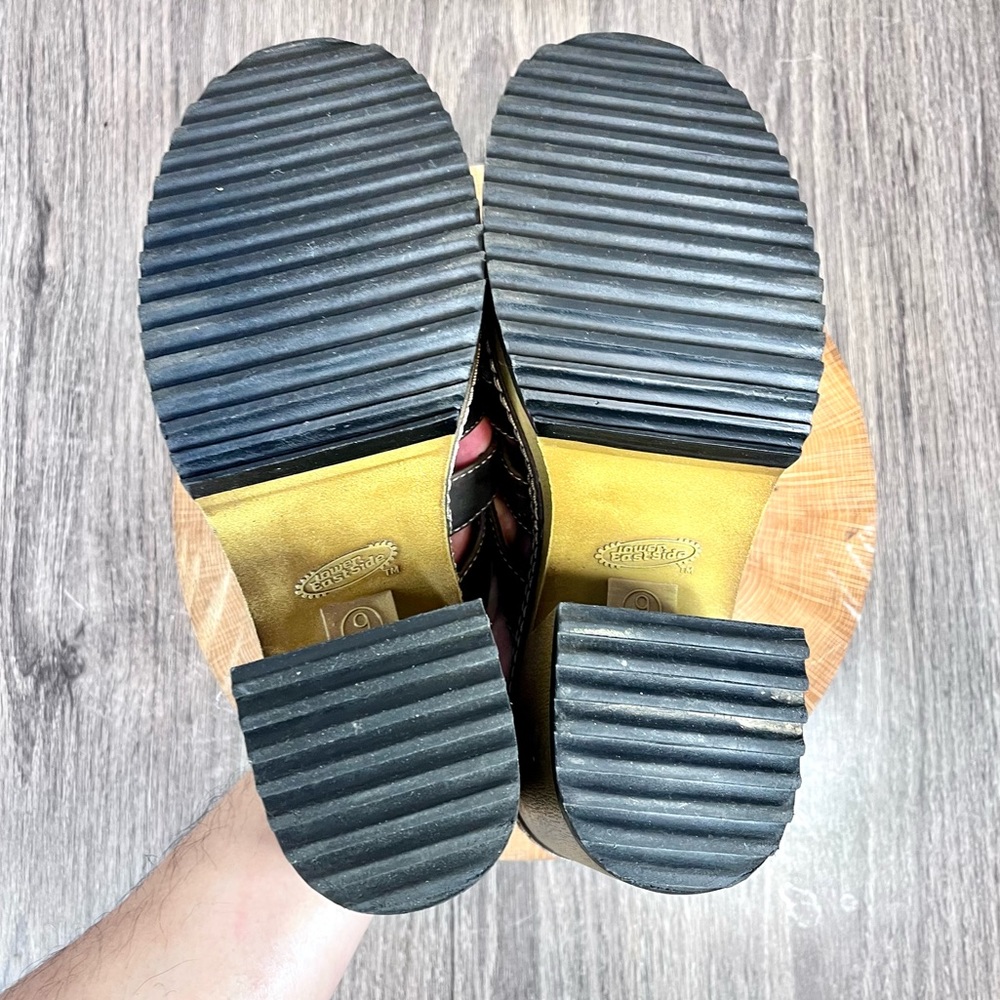 * Vintage 90s Y2K Brown Chunky Platform Slide Sandals Size 9 – 4” Heel - Picture 14 of 16